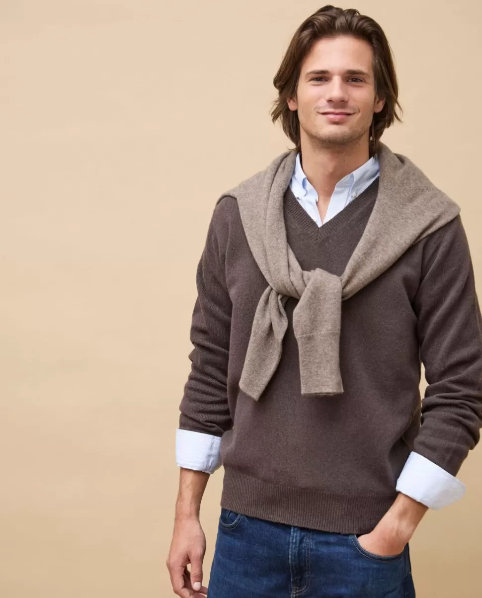 Homme Acanthe Pulls | Pull col V 100% lambswool