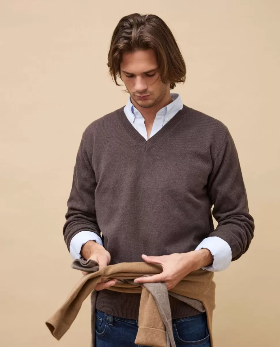 Homme Acanthe Pulls | Pull col V 100% lambswool