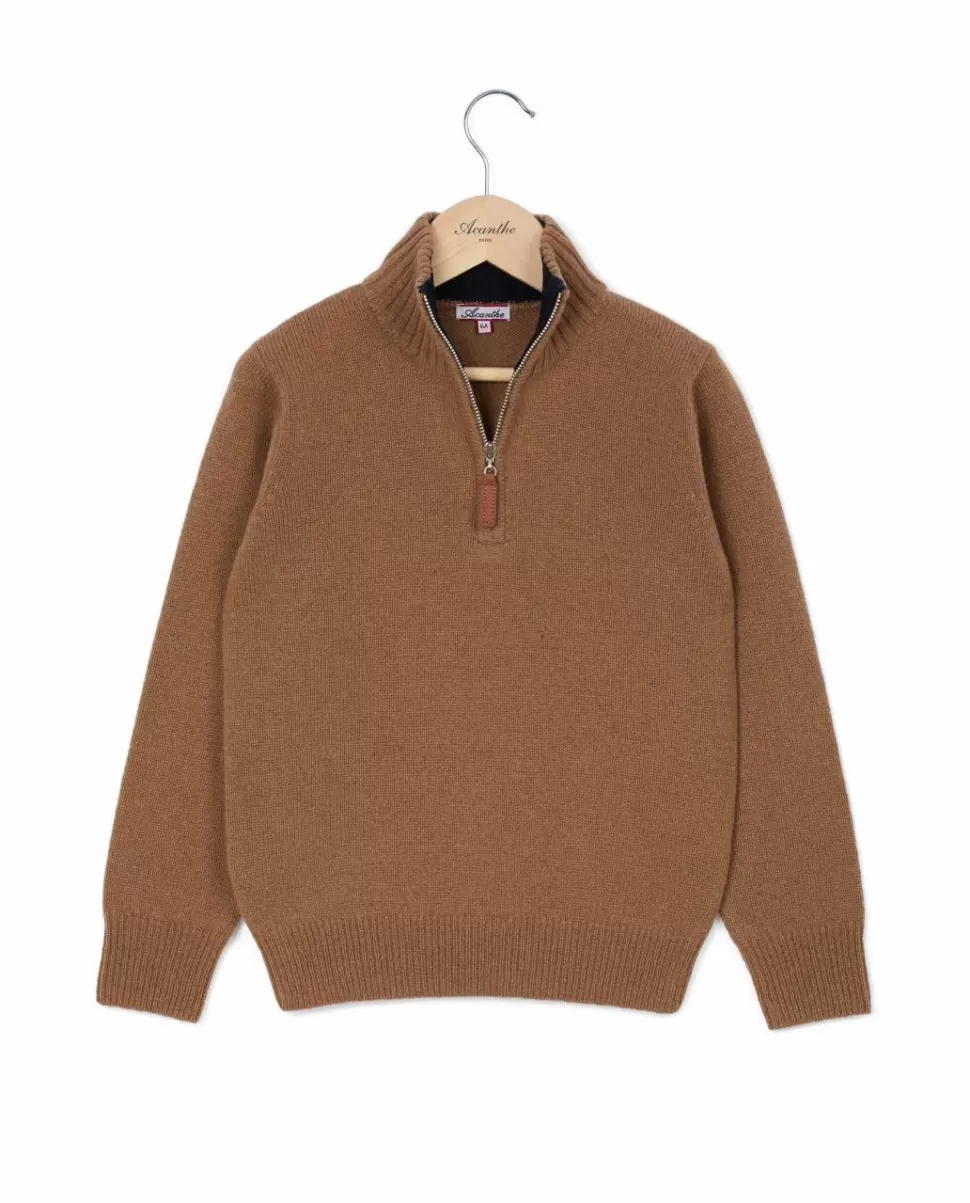 Enfant Acanthe Pulls & Sweats | Pull col zippé 100% lambswool