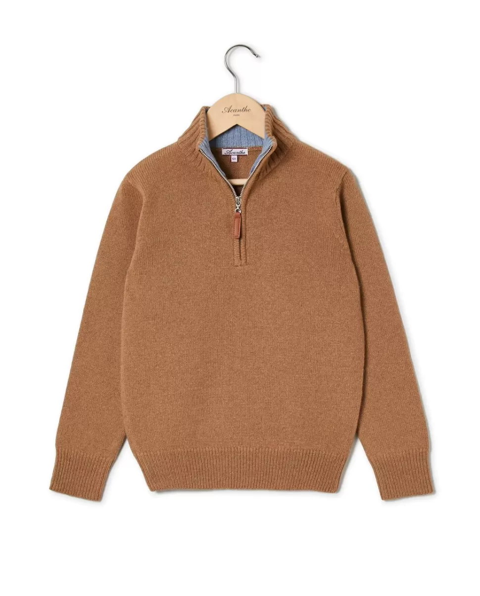 Enfant Acanthe Pulls & Sweats | Pull col zippé 100% lambswool