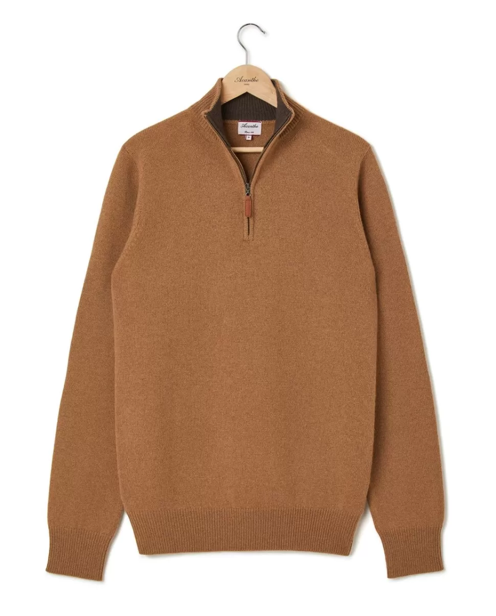 Homme Acanthe Pulls | Pull col zippé 100% lambswool