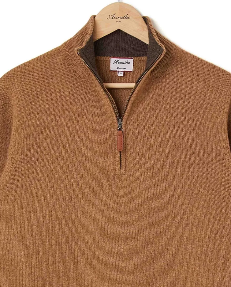 Homme Acanthe Pulls | Pull col zippé 100% lambswool
