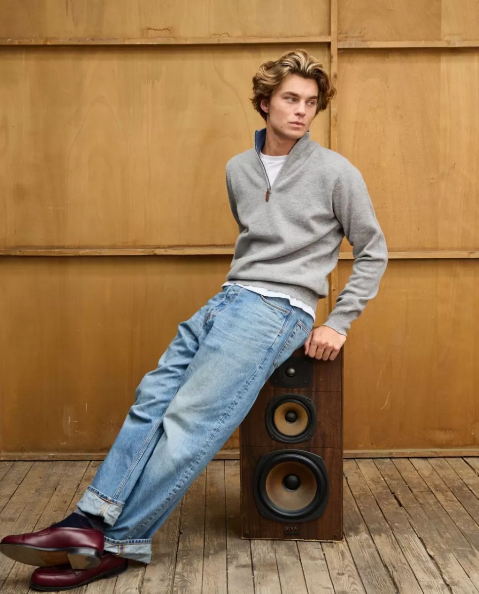 Homme Acanthe Pulls | Pull col zippé 100% lambswool