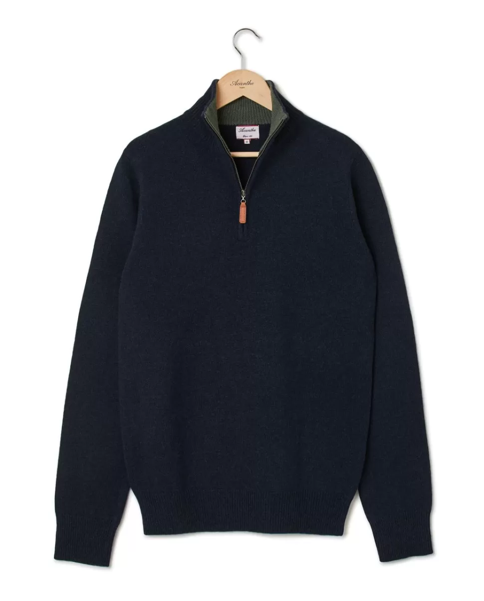 Homme Acanthe Pulls | Pull col zippé 100% lambswool