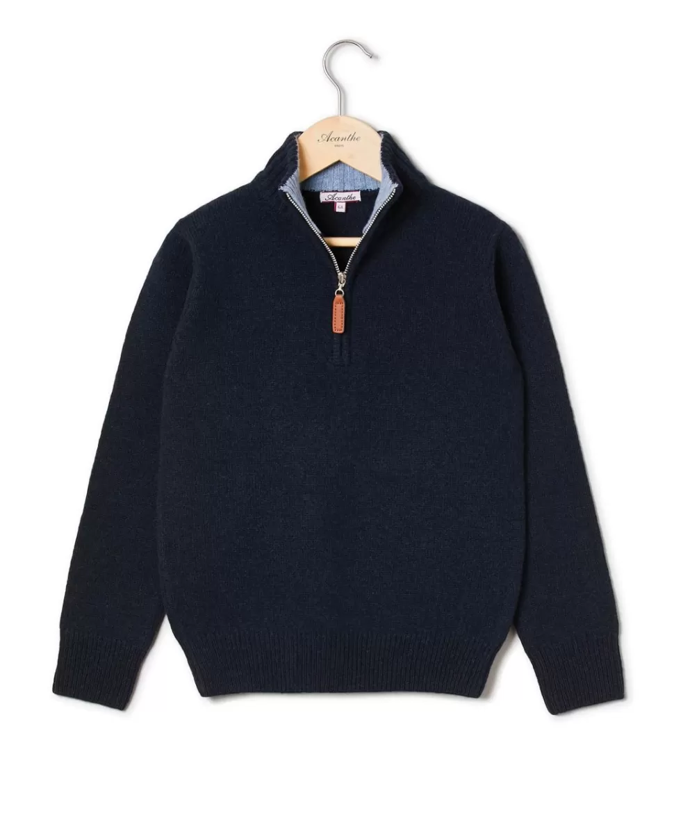 Enfant Acanthe Pulls & Sweats | Pull col zippé 100% lambswool