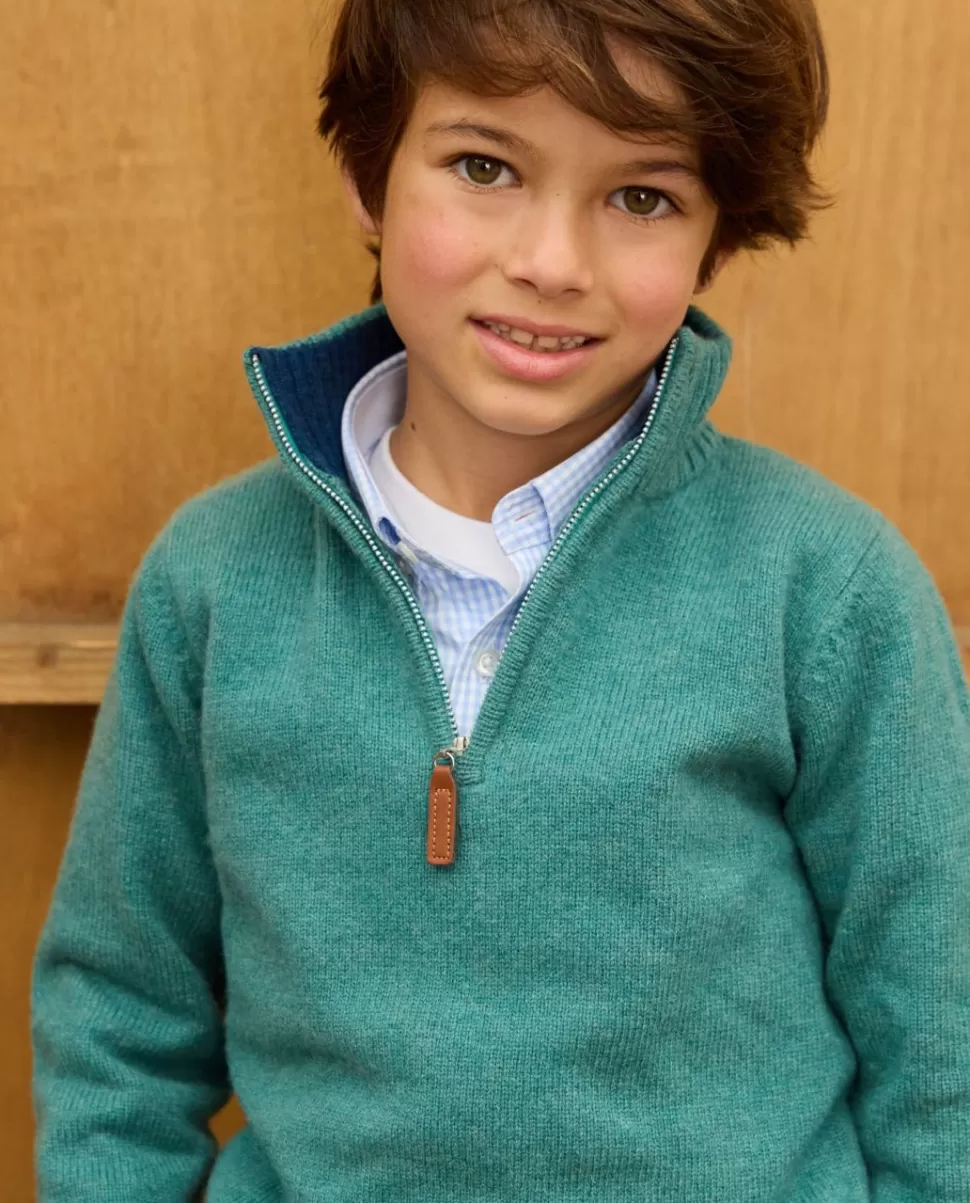 Enfant Acanthe Pulls & Sweats | Pull col zippé 100% lambswool