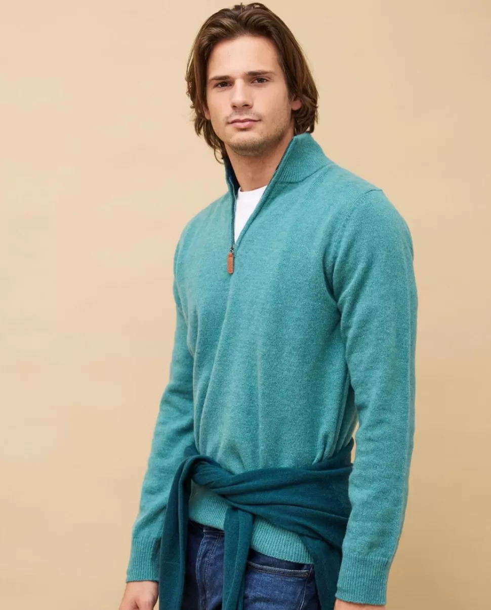 Homme Acanthe Pulls | Pull col zippé 100% lambswool