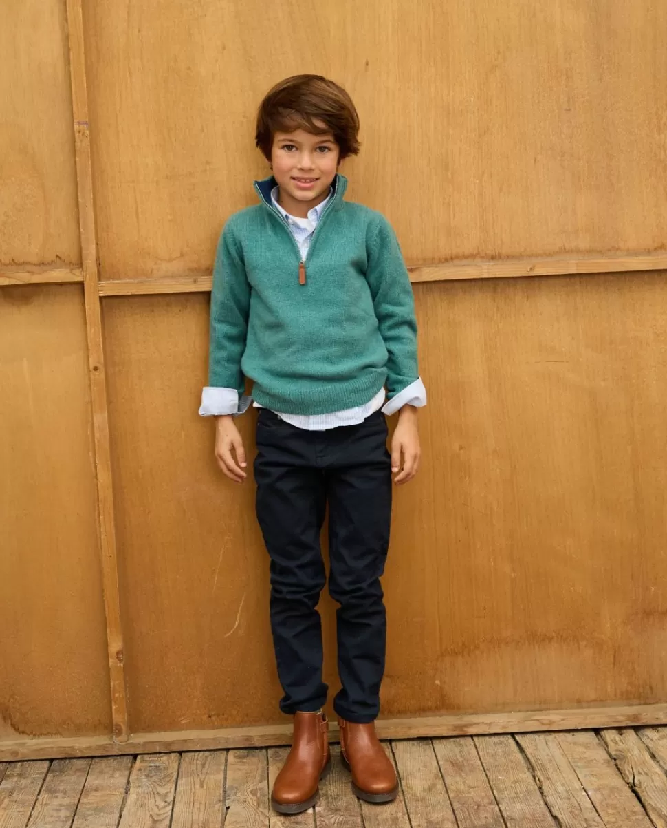 Enfant Acanthe Pulls & Sweats | Pull col zippé 100% lambswool
