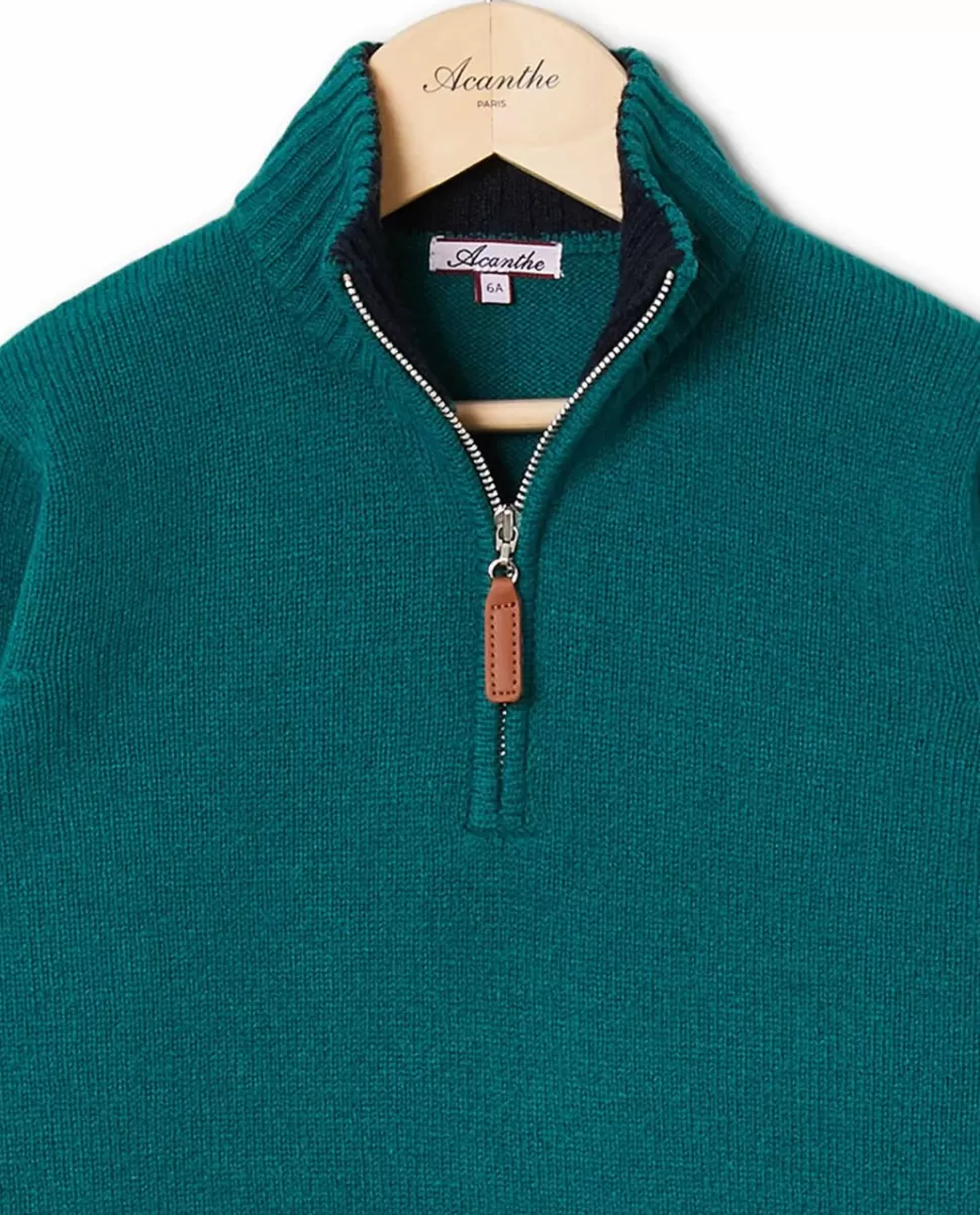 Enfant Acanthe Pulls & Sweats | Pull col zippé 100% lambswool
