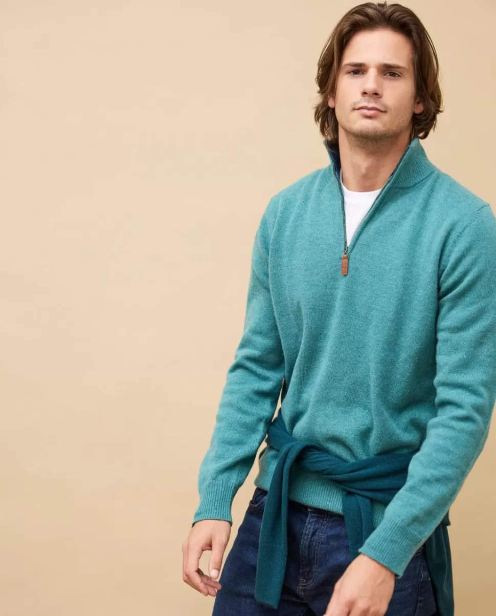 Homme Acanthe Pulls | Pull col zippé 100% lambswool