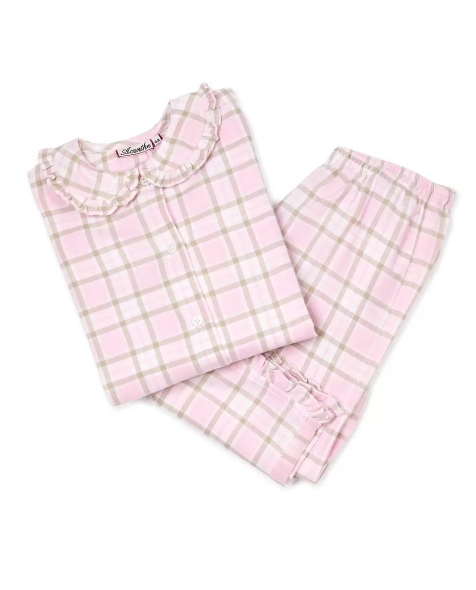 Enfant Acanthe Pyjamas | Pyjama écossais rose