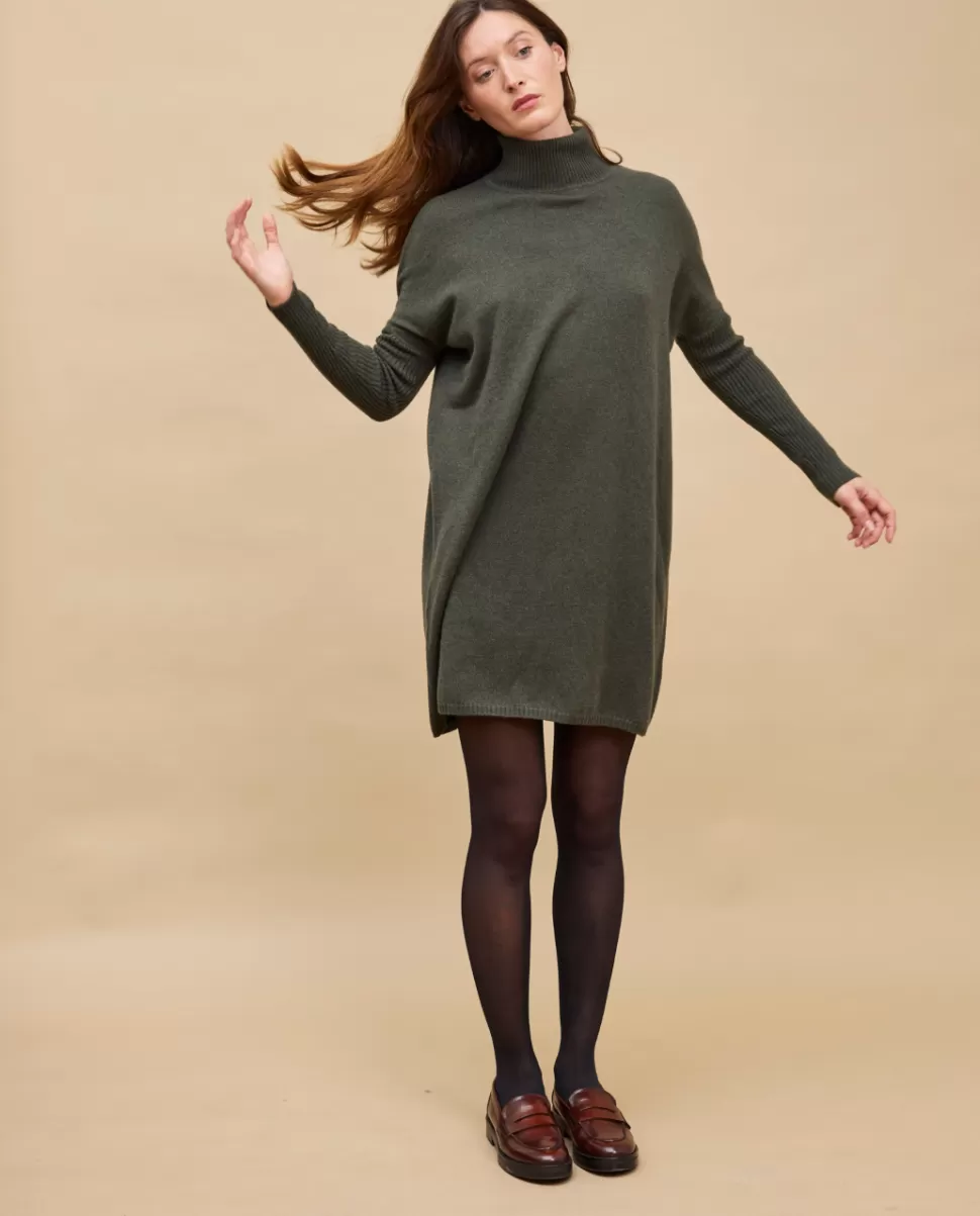Femme Acanthe Robe & Pantalon | Robes & Pantalons | Robe col roulé 100% cachemire