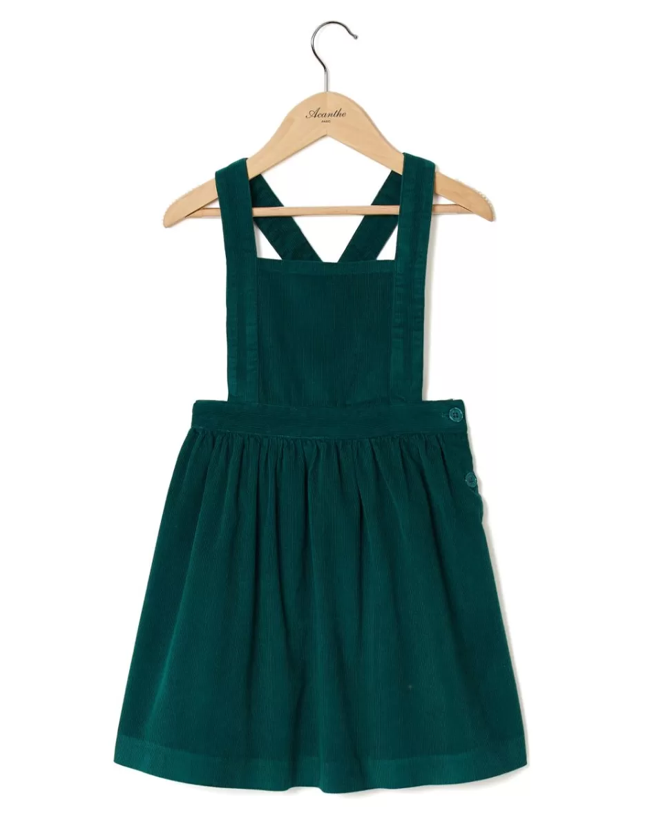 Enfant Acanthe Robes | Robe tablier velours