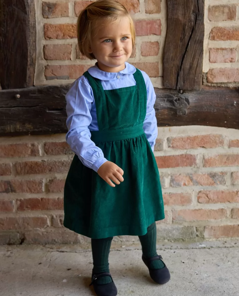 Enfant Acanthe Robes | Robe tablier velours