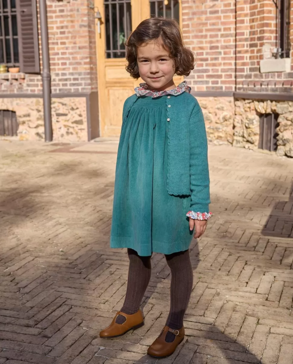 Enfant Acanthe Robes | Robe trapèze velours