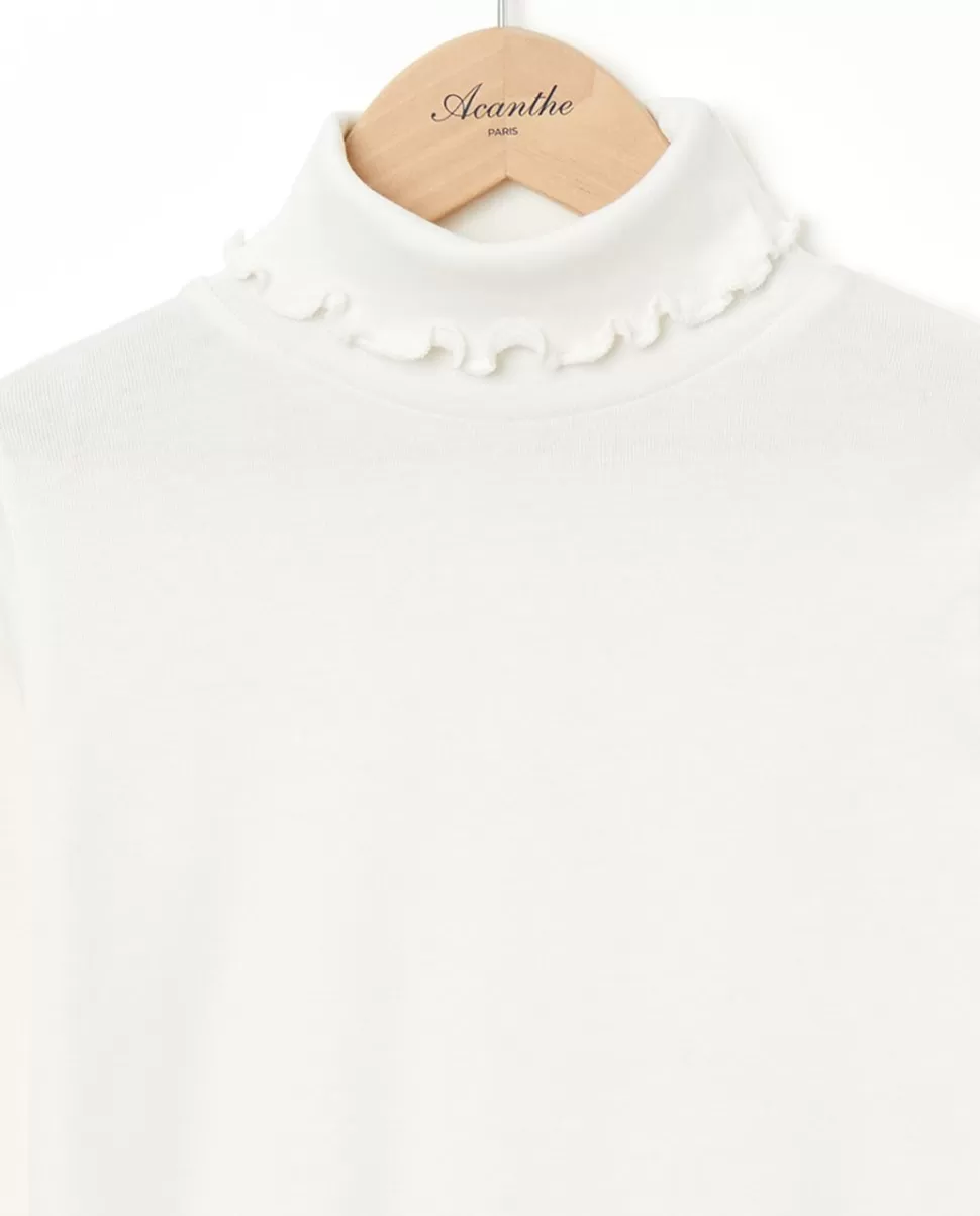 Enfant Acanthe Polos & T-Shirts | Sous pull point bourdon écru