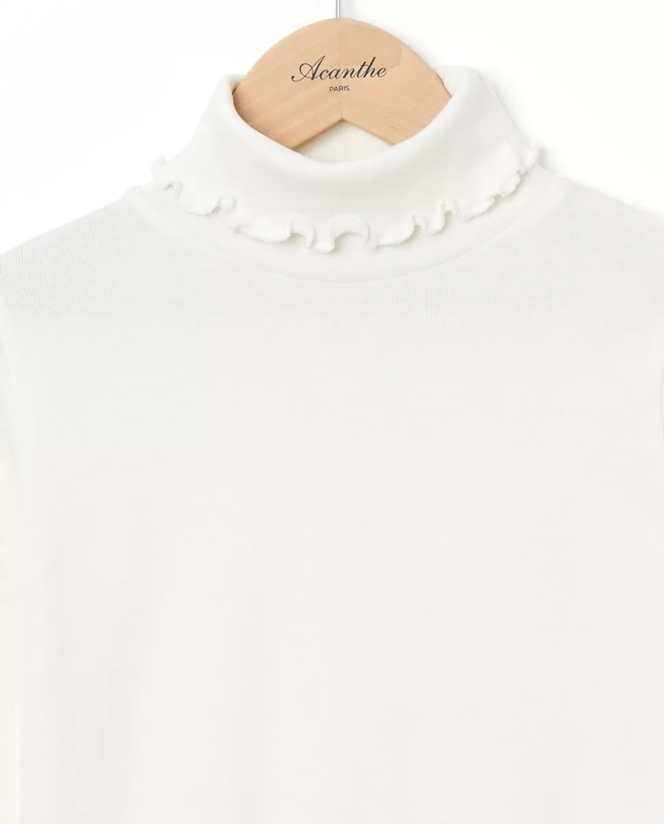 Enfant Acanthe Polos & T-Shirts | Sous pull point bourdon écru
