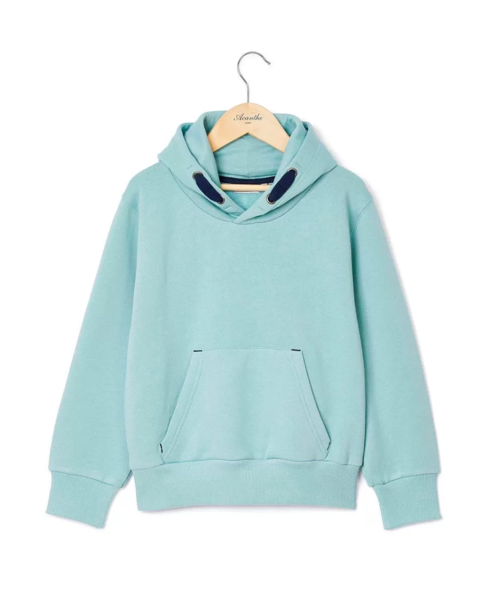 Enfant Acanthe Pulls & Sweats | Sweat à capuche vert d'eau