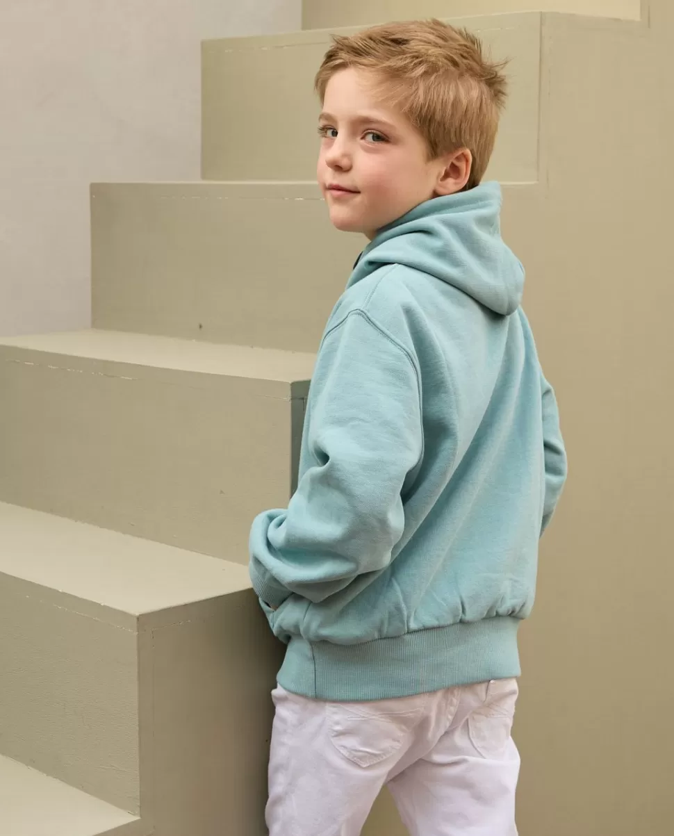 Enfant Acanthe Pulls & Sweats | Sweat à capuche vert d'eau