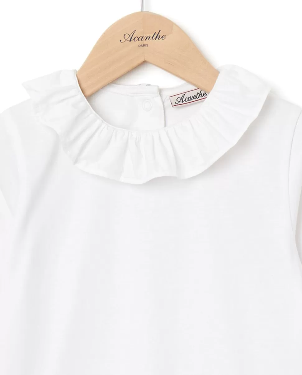 Enfant Acanthe Polos & T-Shirts | T-shirt à volants blanc