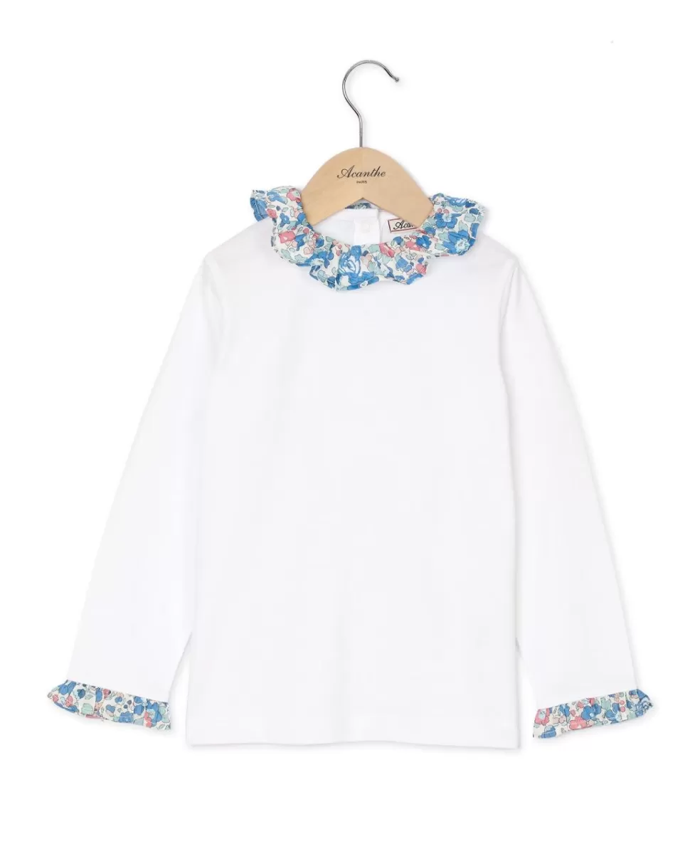 Enfant Acanthe Polos & T-Shirts | T-shirt à volants en tissu Liberty Betsy