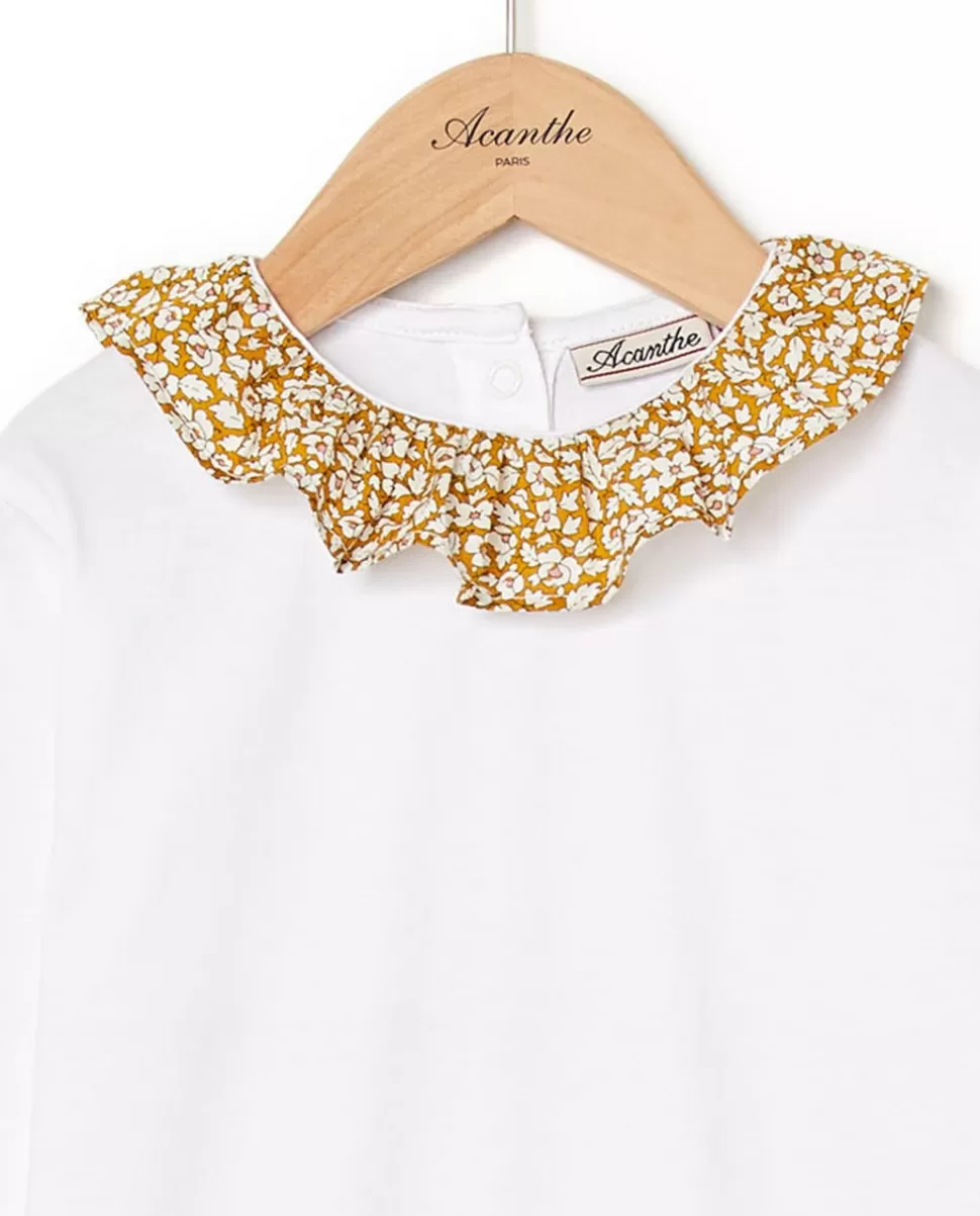 Enfant Acanthe Polos & T-Shirts | T-shirt à volants en tissu Liberty Feather Meadow