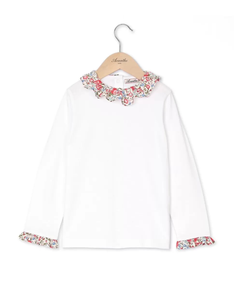 Enfant Acanthe Polos & T-Shirts | T-shirt à volants en tissu Liberty Felicite