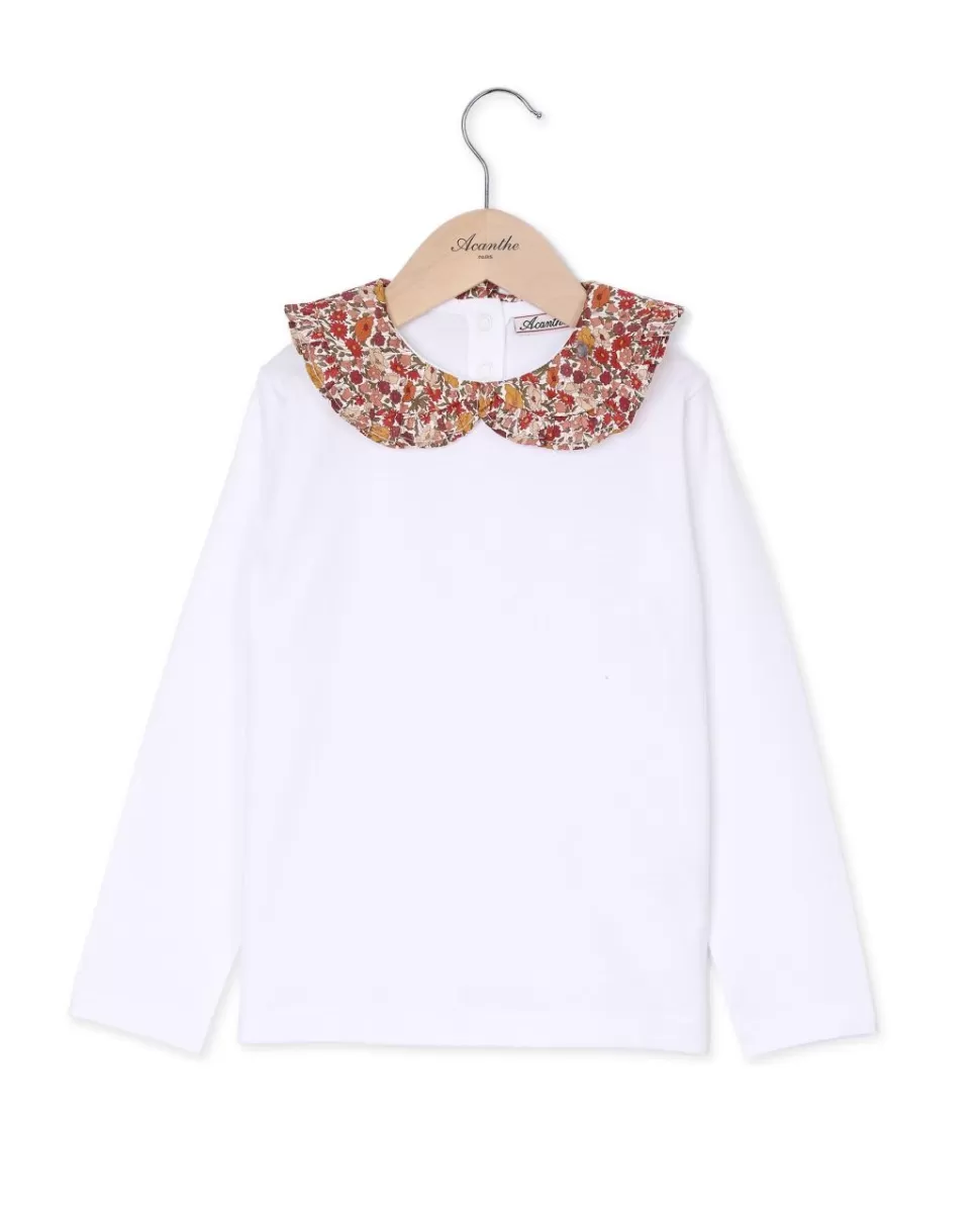 Enfant Acanthe Polos & T-Shirts | T-shirt col rond en tissu Liberty Poppy Forest